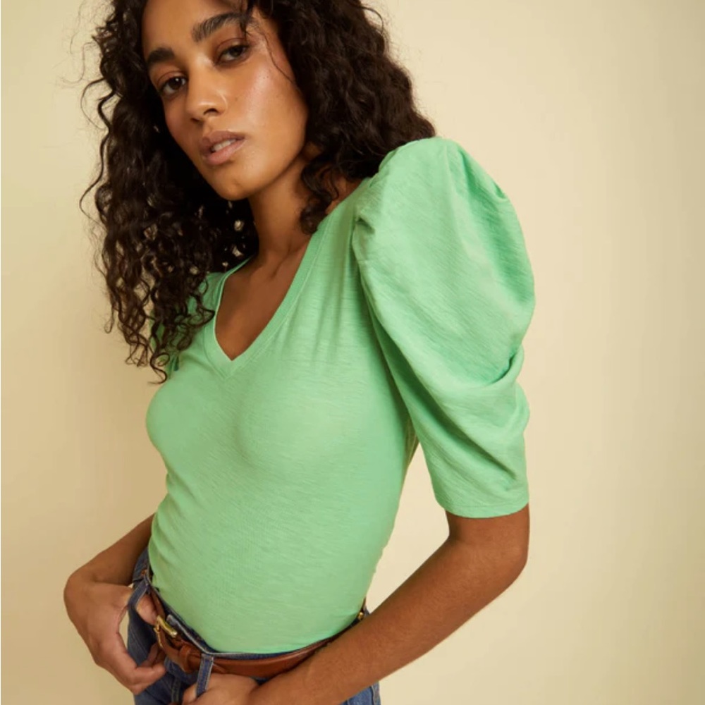 NWT NationLTD Jillian Tee, Size: M, Color: Granny Smith